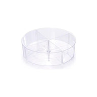 Organizador Plasútil Giratório De Maquiagem Com 4 Compartimentos Transparente