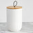 Potiche Pote De Cerâmica  Lines 12,5cm Lyor Cor Branco Branco