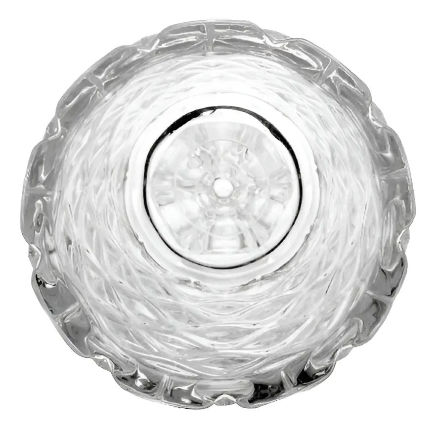 Vaso De Cristal Com Pé Deli Diamond 12,5cm X 41cm - Lyor