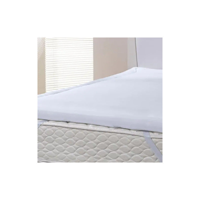 Pillow Top Queen Altenburg Grid Percal 180 Fios Branco Queen