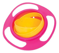Prato Infantil Giro Bowl Rosa Com Tampa Buba Baby 12+ Meses