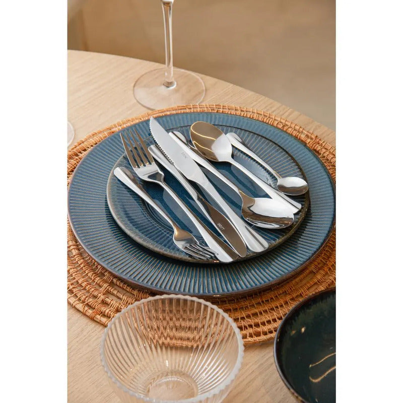 Conjunto 6 Garfos Para Mesas De Aço Inox Positano 20cm Lyor Cor Do Punho Prateado