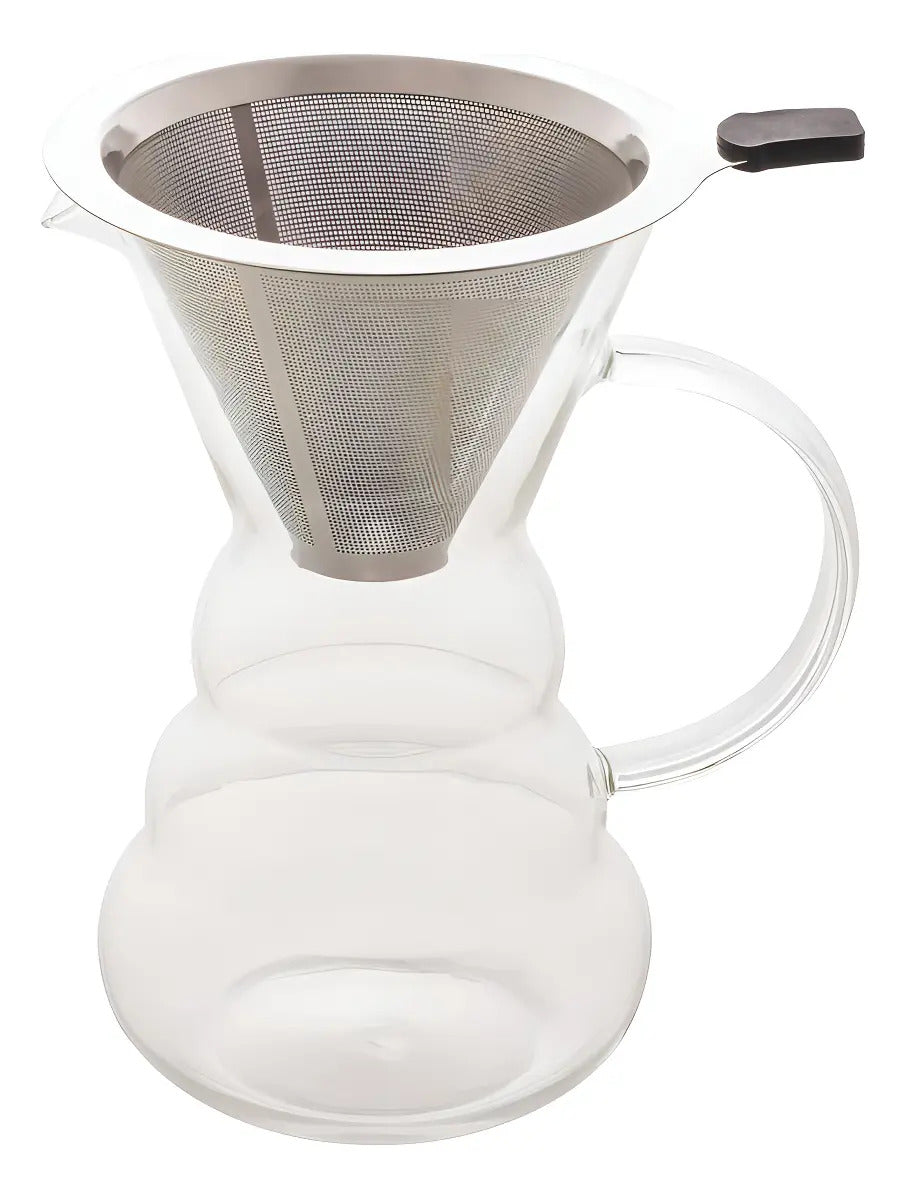 Cafeteira Vidro Borossilicato C/filtro Inox 500 Ml Lyor