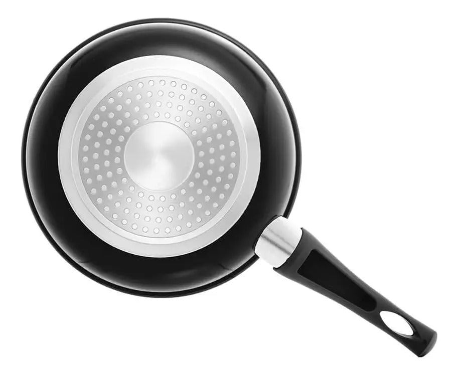 Frigideira Indução Antiaderente Cerâmica 24cm Preto - Lyor
