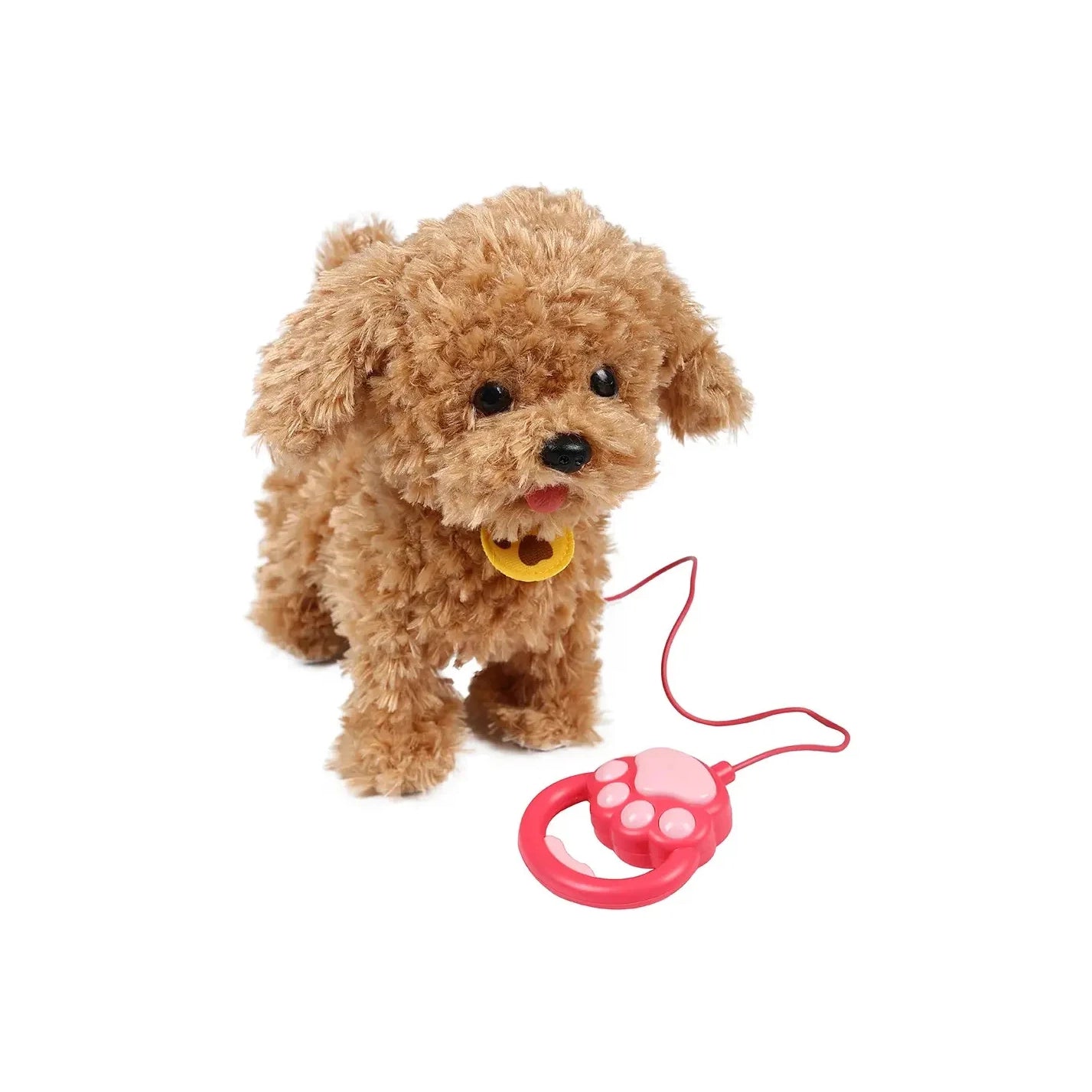 Cachorrinho De Pelúcia Fale Que Repito - Presente Laranja-escuro