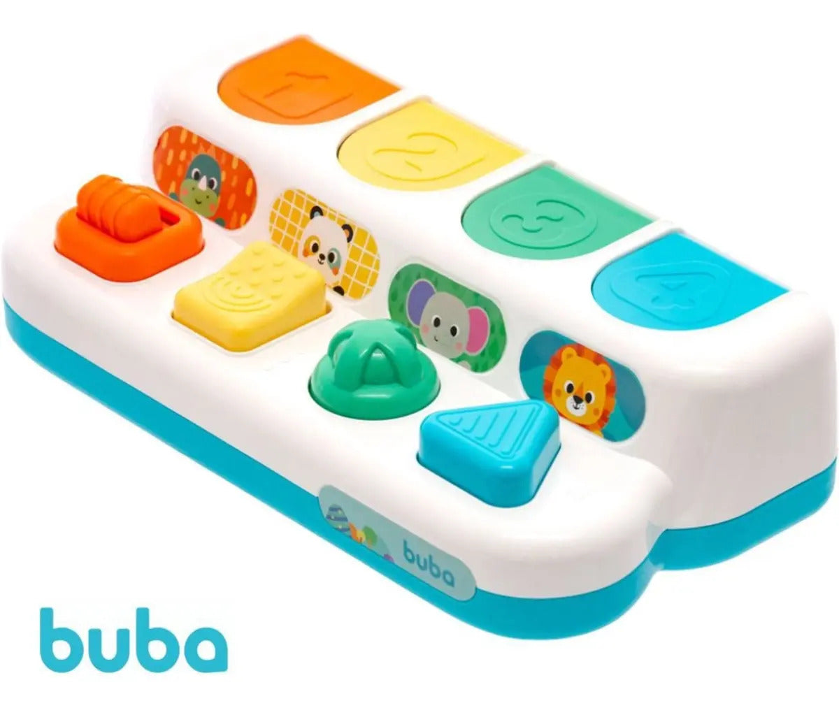 Buba Pop-up Brinquedo Infantil Pop-up Zoo Animais Multicor Laranja;amarelo;verde;turquesa