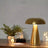 Luminária De Mesa Led 3 Tons Dourada Usb Mushroom Dourado-escuro 220v