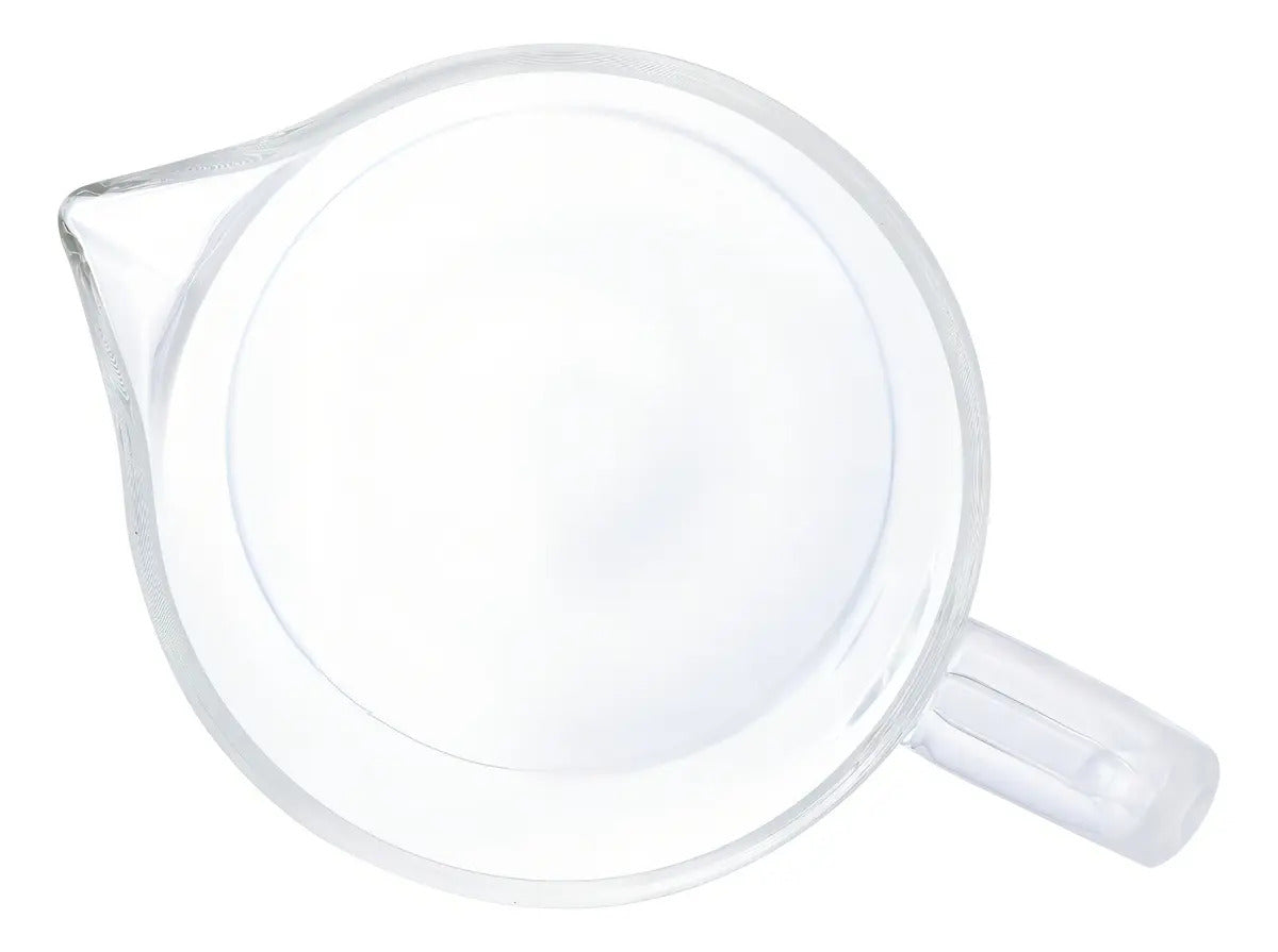 Leiteira Jarra De Vidro 500 Ml Cinza