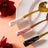 4 Colheres Wolff Flowers De Aço Inox Dourado/branco Branco Com Dourado