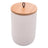 Potiche Pote De Cerâmica  Lines 12,5cm Lyor Cor Branco Branco