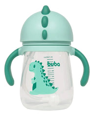 Copo Transição Antivazamento Válvula Dino Com Alça Buba® Cor Verde Liso