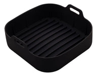 Forma Quadrada De Silicone Para Air Fryer 20x7cm Preta Lyor