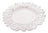Sousplat Lyor Garden Leaf De Plástico Branco 35cm