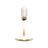 4 Colheres Wolff Flowers De Aço Inox Dourado/branco Branco Com Dourado