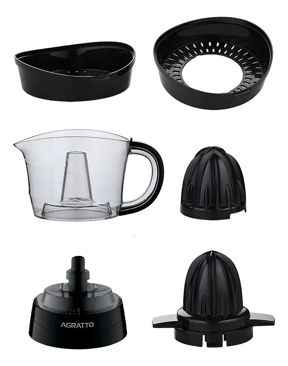 Espremedor De Frutas Aedf01i Preto 700ml 25w Agratto Frequência 60 Hz