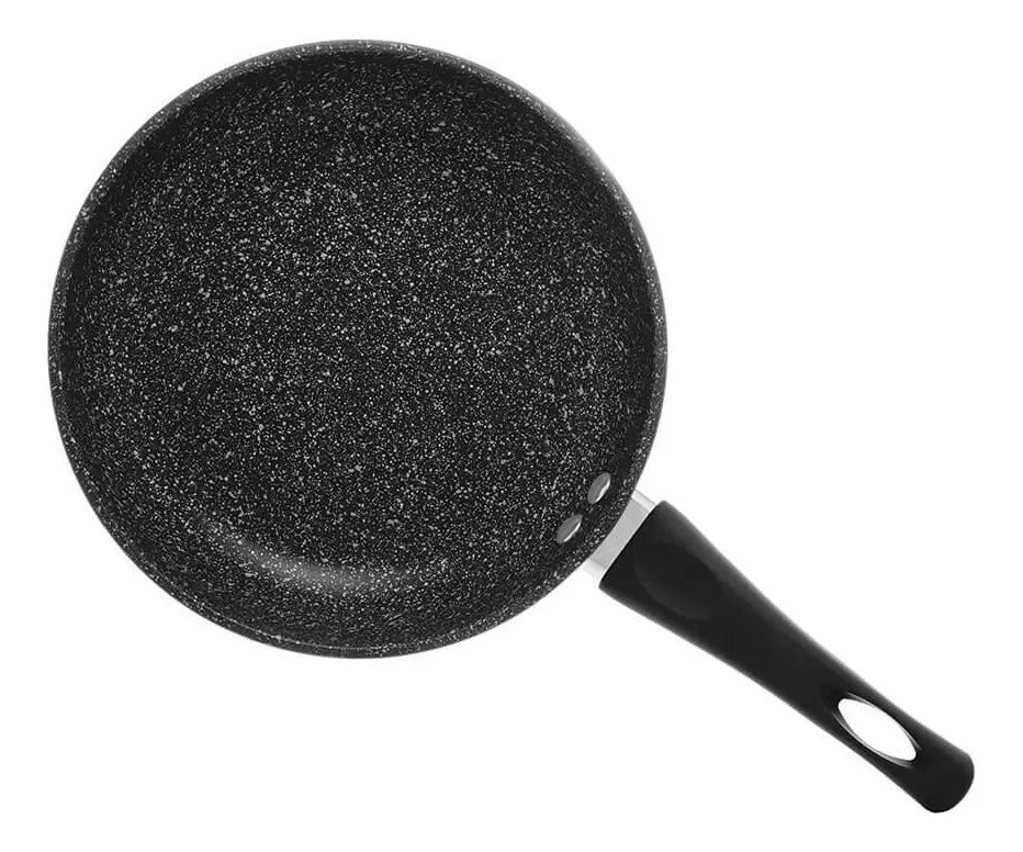 Frigideira Indução Antiaderente Cerâmica 24cm Preto - Lyor