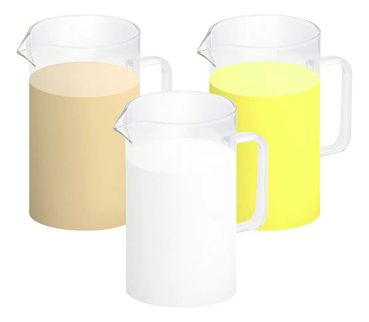 Leiteira Jarra De Vidro 500 Ml Cinza