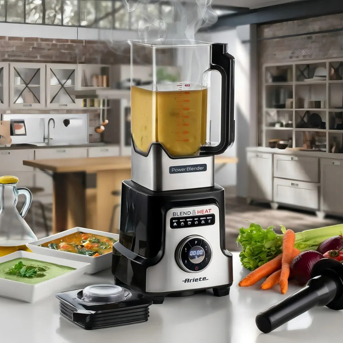 Liquidificador Ariete Blend & Heat 1500w 2l 220v Cor Preto Preto 220v