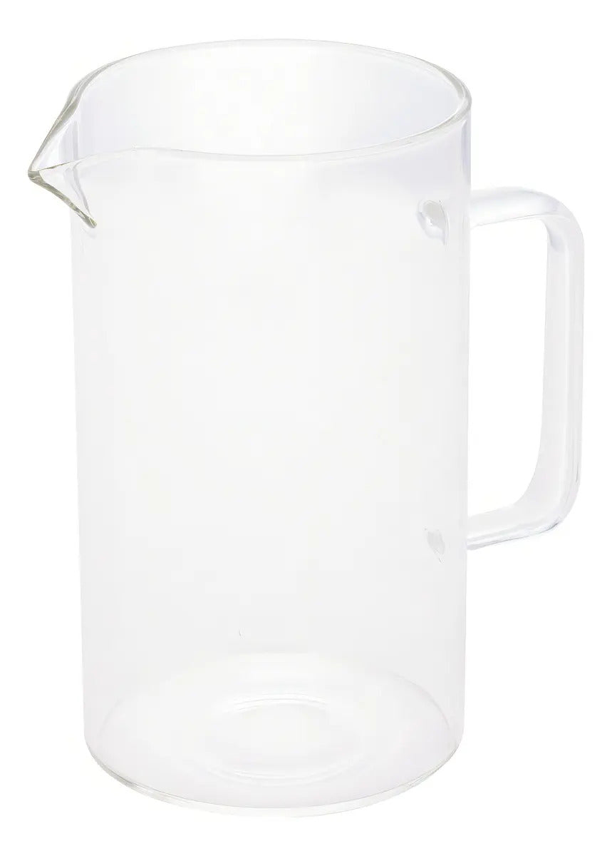 Leiteira Jarra De Vidro 500 Ml Cinza