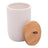 Potiche Lyor Lines De Ceramica Branco 10cm X 10cm X 15cm Branco