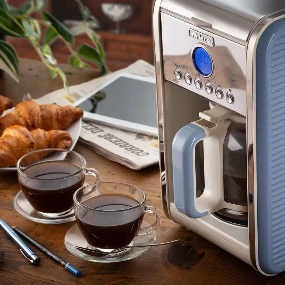 Cafeteira Ariete Vintage Azul Programável Com Filtro Azul Azul-celeste 220v