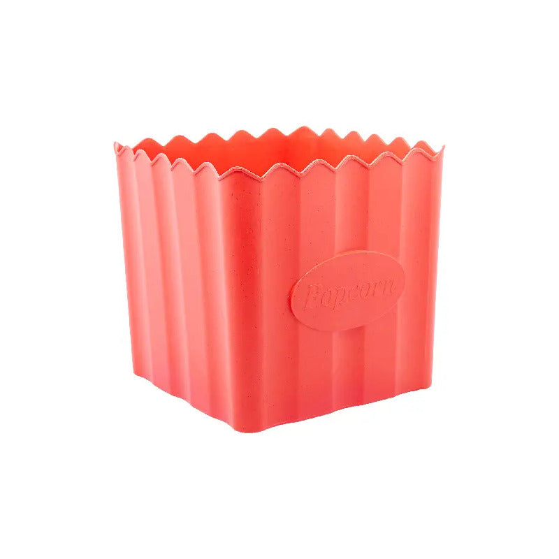 Balde De Pipoca De Bambu E Pp Vermelho 16cm X 16cm - Lyor