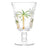 6 Taças De Cristal Verde 240ml Palm Hand Painting - Lyor