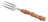 4 Garfos De Bolo Wolff Bambu Tulum De Aço Inox 16cm