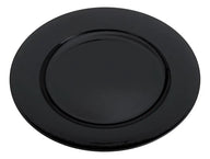 Sousplat Lyor Opala Preto Luxo Plástico 33cm Preto Liso