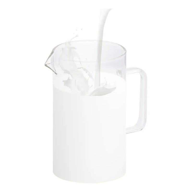 Leiteira Jarra De Vidro 500 Ml Cinza