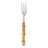 4 Garfos De Bolo Wolff Bambu Tulum De Aço Inox 16cm