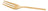 Kit Garfo Sobremesa Dourado Aço Inox Garfinho Petiscos 4pçs Dourado