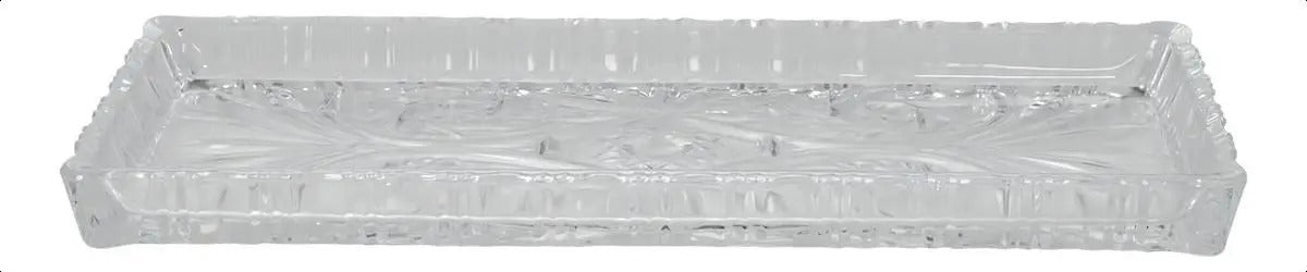 Travessa Lyor Dragon De Cristal Incolor 34cm X 15cm X 2,5cm