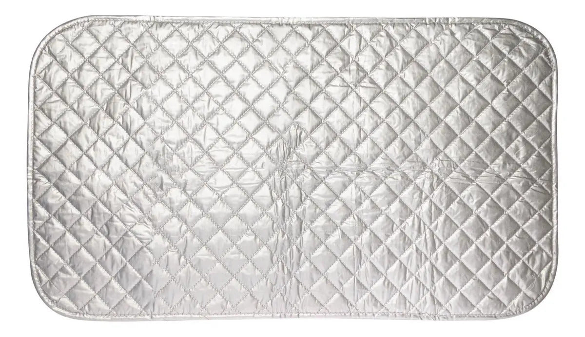 Tapete Para Passar Roupas Térmico Dobrável Não Gruda 85x46cm Xadrez Prateado