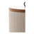 Potiche Pote De Cerâmica  Lines 12,5cm Lyor Cor Branco Branco