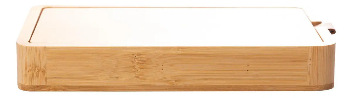 Porta Joias Lyor De Bambu Com Espelho 25cm X 14cm X 3,5cm