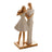 Escultura Família: Mamãe E Papai Segurando Filha Cor Branco Branco