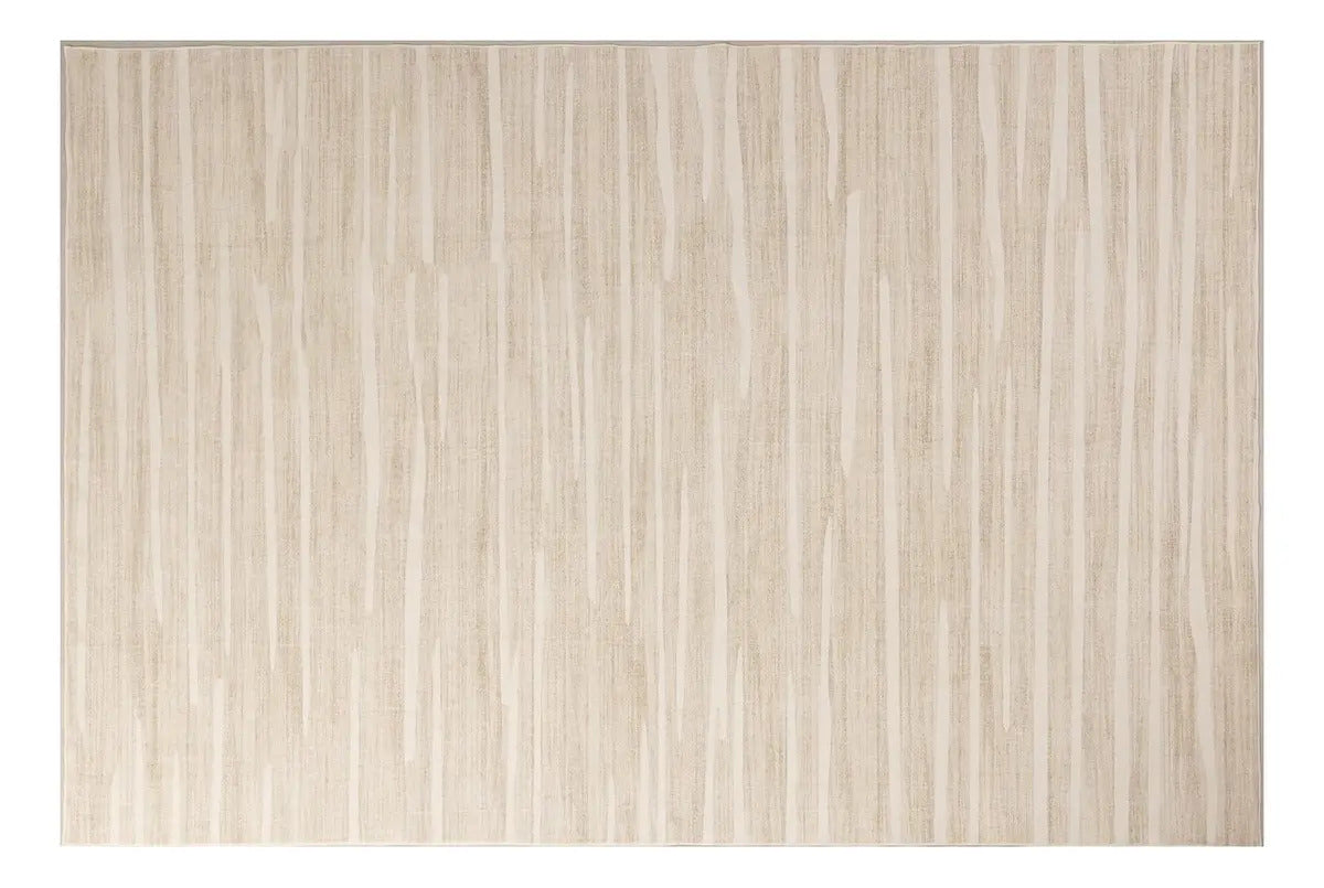 Tapete Vinci Jolitex Pelo Baixo 100% Poliéster 140x200cm 2 M 1.4 M Geométrico Bege