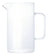 Leiteira Jarra De Vidro 500 Ml Cinza