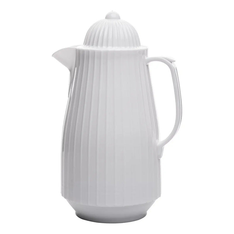 Garrafa Termica De Plastico Mini Bambu Branca 400ml - Lyor Branco