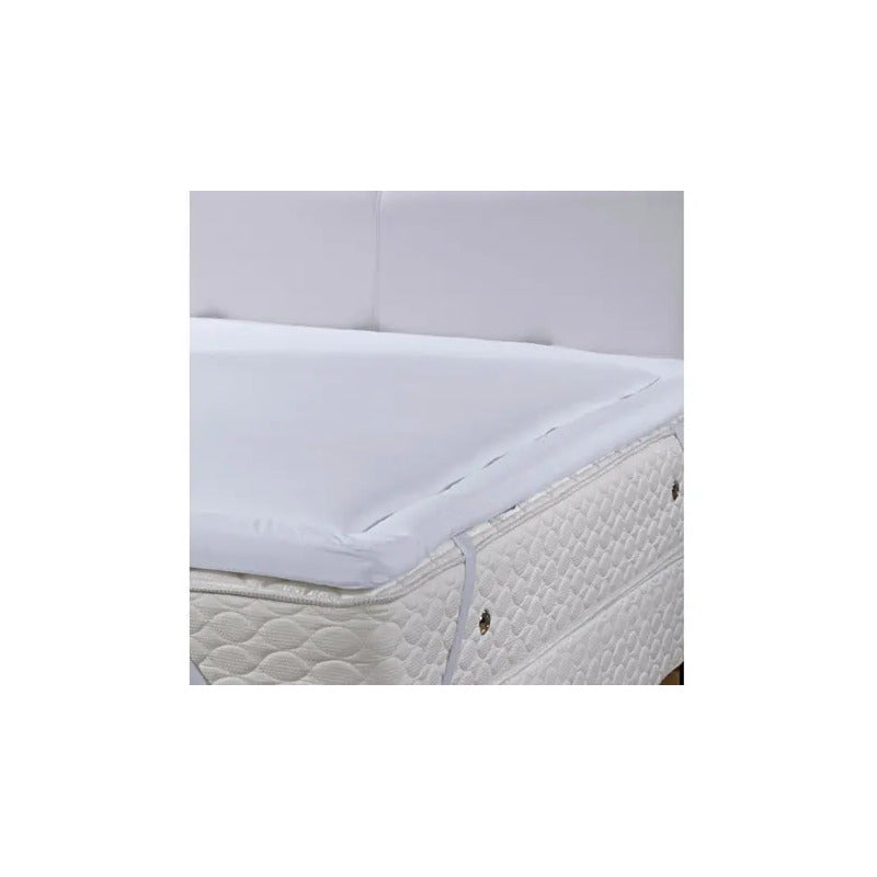 Pillow Top Queen Altenburg Grid Percal 180 Fios Branco Queen