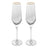 2 Taças Cristal Champagne 300ml Borda Dourada Taj Wolff