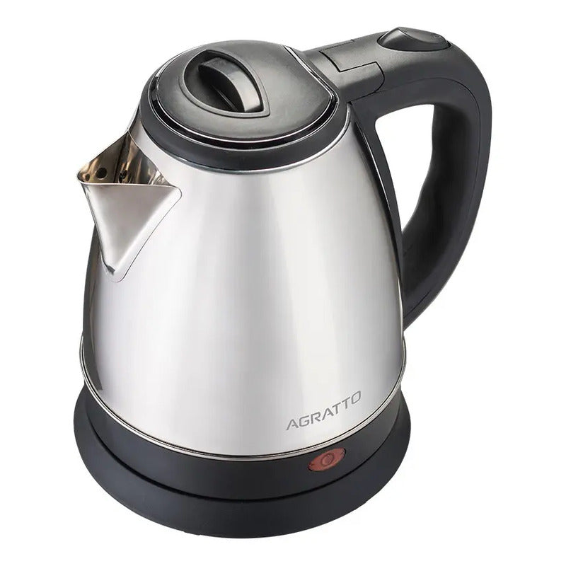 Chaleira Elétrica Inox Agratto 1,8l Aquecimento Rápido - Preto Inox 220v