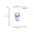 Caneca De Porcelana Super White Com Tampa E Filtro Elsa Azul Branco