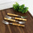 4 Garfos De Bolo Wolff Bambu Tulum De Aço Inox 16cm