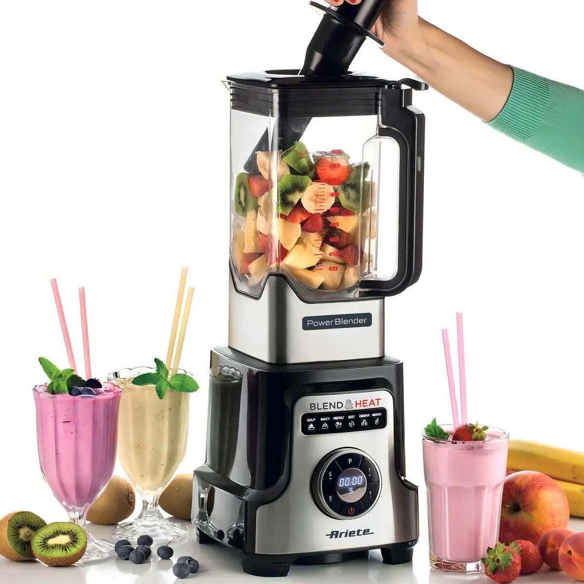 Liquidificador Ariete Blend & Heat 1500w 2l 220v Cor Preto Preto 220v