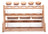 Porta Temperos De Vidro Borossilicato Com Tampa Hermética E Suporte Rack Em Bambu Conjunto Com 8 Potes 120ml/500ml - Wolff Incolor