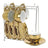 Conjunto 6 Xícaras C Pires E Suporte Dourado 90ml - Wolff Dourado-escuro Liso