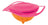 Prato Infantil Giro Bowl Rosa Com Tampa Buba Baby 12+ Meses