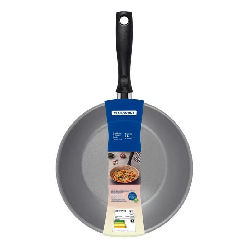 Frigideira Antiaderente Starflon Max 28cm Chumbo Tramontina Chumbo